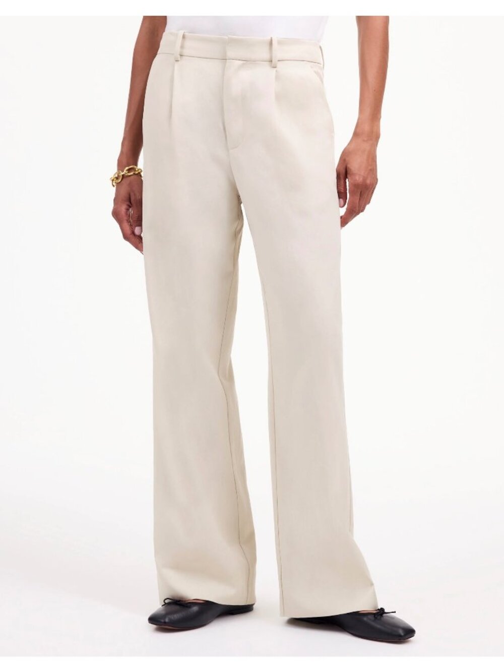 Madewell‎ Pants Plus Size 14 Green Drapey Twill Pleated Straight Slouchy Capsule